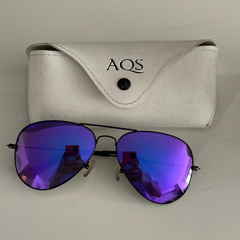 Aqs purple sunglasses